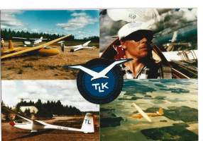 TLK Turun Lentokerho Oripään Lentokeskus 1986 - lentokone  postikortti  - lentokonepostikortti kulkematon