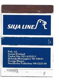 Silja Line - tyhjä mainostulitikkurasia tulitikkurasia