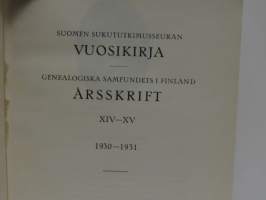 Suomen sukututkimusseuran vuosikirja 14-17