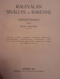 Kalevalan sisällys ja rakenne - Eepostutkimus