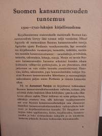 Suomen kansanrunouden tuntemus - 1500-1700-lukujen kirjallisuudessa