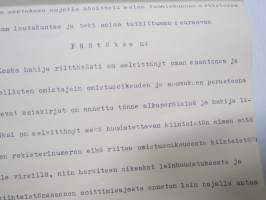 Otel lainhuudatuspöytäkirjasta Viipuri 1944 - käsittelee Voronin-suvun  maanomistusasioita ja niihin kohdistuvia oikeustoimia luovutetussa Karjalassa