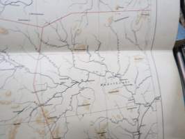 Suomen yleiskartta lehti B3 lännessä Enontekiö - Muonio - Kolari - Pello, idässä Sodankylä, v. 1926