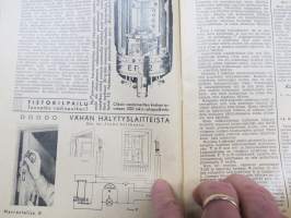 Harrastelija 1946 nr 8, Sähköharrastelua, 2-putkinen vaihtovirtakone, Ukko-Pekan rakennusselostus, Pöytälamppu hillopurkista, Puun polttokoristelu, Guglielmo Marconi
