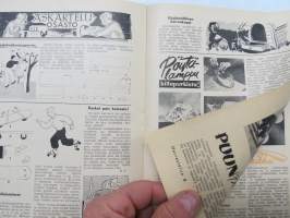 Harrastelija 1946 nr 8, Sähköharrastelua, 2-putkinen vaihtovirtakone, Ukko-Pekan rakennusselostus, Pöytälamppu hillopurkista, Puun polttokoristelu, Guglielmo Marconi