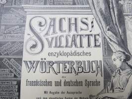 Sachs Villatte Encyclopädisches Wörterbuch II Deutsch - Französich, Grosse Ausgabe -sanakirja ranska-saksa