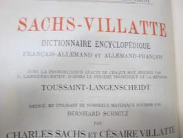 Sachs Villatte Encyclopädisches Wörterbuch II Deutsch - Französich, Grosse Ausgabe -sanakirja ranska-saksa