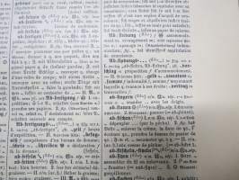 Sachs Villatte Encyclopädisches Wörterbuch II Deutsch - Französich, Grosse Ausgabe -sanakirja ranska-saksa