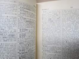 Sachs Villatte Encyclopädisches Wörterbuch II Deutsch - Französich, Grosse Ausgabe -sanakirja ranska-saksa