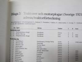 Till herrar motorplogägare! - Svenska Motokulturföreningen och den tidiga traktoriserinegen i Sverigew (1908-1926) -traktoreiden ja koneellistumisen alkuajat Ruotsi