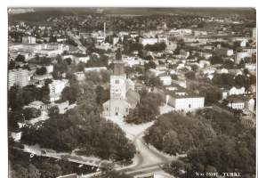Turku Ilmakuva - paikkakuntakortti, paikkakuntapostikortti valokuva postikortti kulkematon