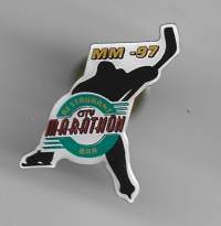 MM-97 City Marathon - pinssi rintamerkki