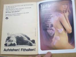 Das Magazin Dezember 1977 -itäsaksalainen kuukausijulkaisu, huumoria, erotiikkaa / seksiä, mainoksia, matkailua, taidetta, valokuvia, ym.