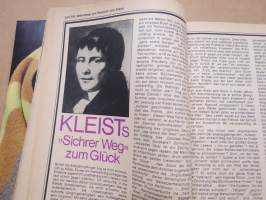 Das Magazin Oktober 1977 -itäsaksalainen kuukausijulkaisu, huumoria, erotiikkaa / seksiä, mainoksia, matkailua, taidetta, valokuvia, ym.