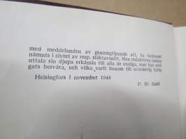 Släktkalender 1949 utgiven av P. Er. Gadd -sukukalenteri