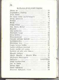 Toivelauluja :  Toimittanut Kullervo  23Julkaistu:Hki : Fazer, 1956sisällysluettelo kuvana