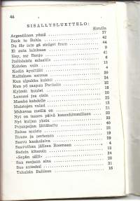 Toivelauluja :  Toimittanut Kullervo  22Julkaistu:Hki : Fazer, 1955sisällysluettelo kuvana