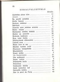 Toivelauluja :  Toimittanut Kullervo 17Julkaistu:Hki : Fazer, 1954sisällysluettelo kuvana