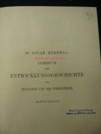 Lehrbuch der Entwicklungsgeschichte des Menschen und der Wirbelthiere (1898)