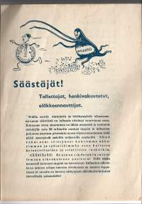 Säästäjät, tallettajat, henkivakuutetut, eläkkeennauttijat 1946