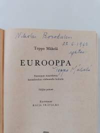 Eurooppa : Euroopan maantietoa kansakoulun viidennelle luokalle  + liite : Muut pohjoismaat (signeerattu)