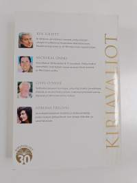 Kirjavaliot : Follett, Ken : Valkeuden vangit; Sparks, Nicholas : Hääjuhla; Cussler, Clive : Hurrikaanin silmässä; Trigiani, Adriana : Maatilan tyttö