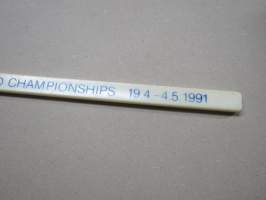 Ice Hockey World Championships 1991 Finland / Turku - Tampere - Helsinki -souvenier stick / jääkiekkomaila, matkamuisto / kisamuisto