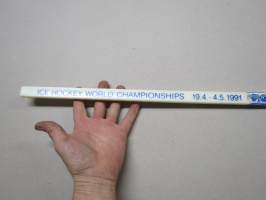 Ice Hockey World Championships 1991 Finland / Turku - Tampere - Helsinki -souvenier stick / jääkiekkomaila, matkamuisto / kisamuisto