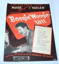 Nuotti Boogie Woogie lätt : Det nya Boogie-fyndet Musse Rosenqvist i Harlem