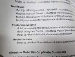 Satularasvasta täyssynteettiseen - 130-vuotias Mobil 90 vuotta Suomessa - voiteluvoimaa höyrystä turboon -yrityshistoriikki