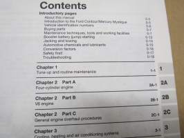 Ford Contour &amp; Mercury Mystique 1995 through 1998 All models - Haynes Automotive Repair Manual