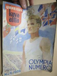 Urheilun Kuva-Aitta 1952 nr 4 -Olympianumero XV Olympia Helsinki -special issue