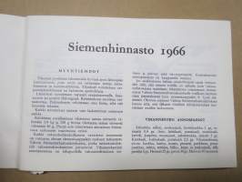 K-siemenhinnasto 1966 Kesko -tuoteluettelo