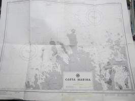 Carta Marina Harjoitusmerikartta - Övningssjökort 1001 v. 1960, harjoituskäyttöön tehty kuvitteellinen merikortti, jonka nimistössä käytetty &quot;taiteellista vapautta&quot;