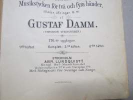 Pianoskola - Melodibok för ungdom. Praktisk anvisning att på kort tid, grundligt lära spela piano, jemte öfver 140 melodiska Musikstycken för två och fyra händer...