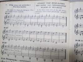 Pianoskola - Melodibok för ungdom. Praktisk anvisning att på kort tid, grundligt lära spela piano, jemte öfver 140 melodiska Musikstycken för två och fyra händer...