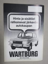 Mobilisti (ja harrasteautoilija) 1979 nr 1 -käyttämätön varastossa säilytetty kappale, jossa kuitenkin joitakin jälkiä / kauneusvirheitä kansissa