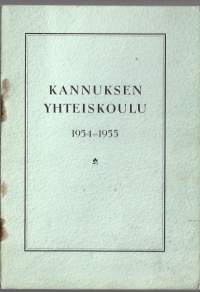 Kannuksen  Yhteiskoulu 1954- 55  vuosikertomus  oppilasluettelo