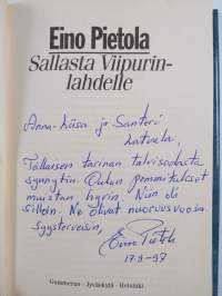 Sallasta Viipurinlahdelle (signeerattu, tekijän omiste)