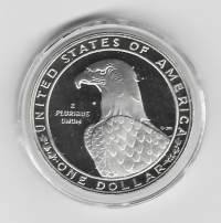 USA 1 Dollar 1983 Los Angeles Olympics  Proof  hopeaa 0.900 pillerissä