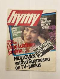 Hymy 1983 nr  8, Miksi Paula Koivuniemi erosi?, Urpo Lahtisen tuhlatut päivät, suomalaisen miljönäärin kuolema (Sven Ahlqvist)