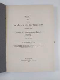 Studier öfver en del brandomen och ynglingaåldern