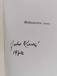 Rakastettu maa : runoja (signeerattu)