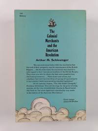 The Colonial Merchants and the American Revolution, 1763-1776