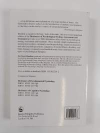 Dictionary of psychological testing, assessment, and treatment : includes key terms in statistics, psychological testing, experimental methods, and therapeutic tr...