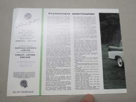 MG Magnette Mark III 1959 -myyntiesite