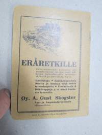 Länsi-Vanajan Metsänriista r.y:n Jäsenkirja 1930-luvulta, käyttämätön