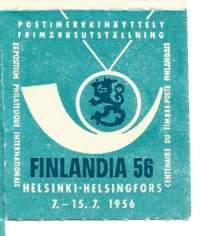 Postimerkkinäyttely Finlandia 1956 - kirjeensulkijamerkki kirjeensulkija