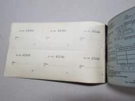 Aero Oy, matkalippu nr 45346, lipun kirjoittanut Eesti Avio W. Läänekors &amp; KO (leimattu lippuvihkoon), matkustajan nimi &quot;Härra Pervo&quot;, 16.3.1938