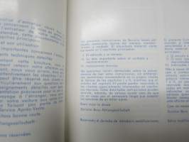 Mercedes-Benz 190  1963Betriebsanleitung - Notice d´entrien - Instrucciones de servicio - Livro de instrucoes - Uso e manutenzione -käyttöohjekirja, monikielinen